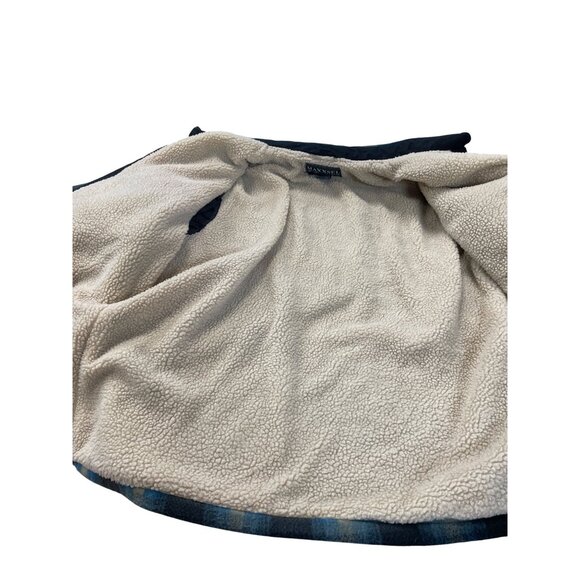 Maxxsel Mens Sherpa-Lined Buffalo Plaid Jacket Blue/Black XL SKU 9337 - Picture 15 of 16